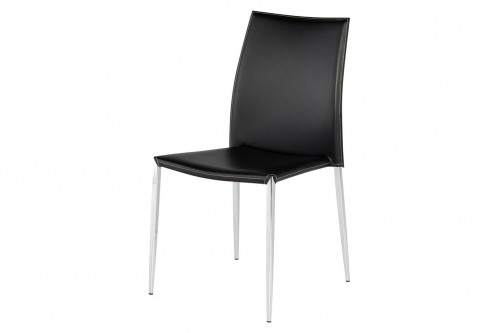Nuevo™ - Eisner Dining Chair Black Leather Seat