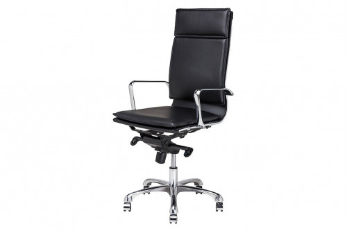 Nuevo™ Carlo Office Chair - Black Naugahyde Seat