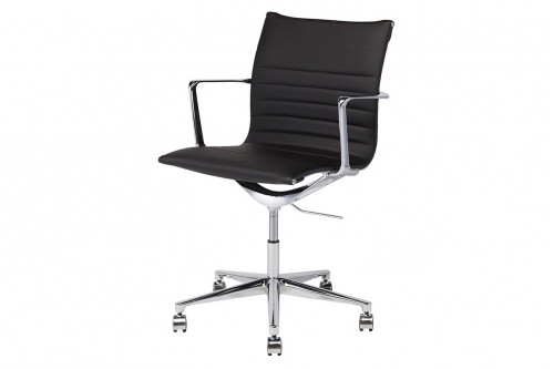 Nuevo™ Antonio Office Chair - Black Naugahyde Seat