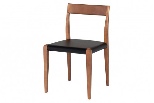 Nuevo™ - Ameri Dining Chair Black Leather Seat