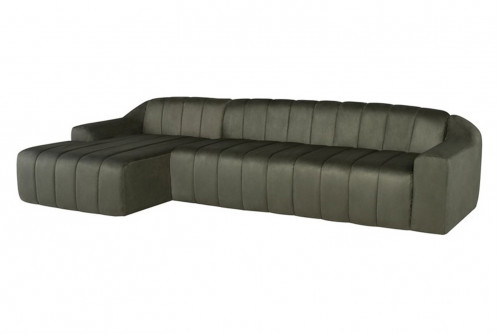 Nuevo™ Coraline Sectional Sofa - Sage Microsuede, Left-Hand-Facing