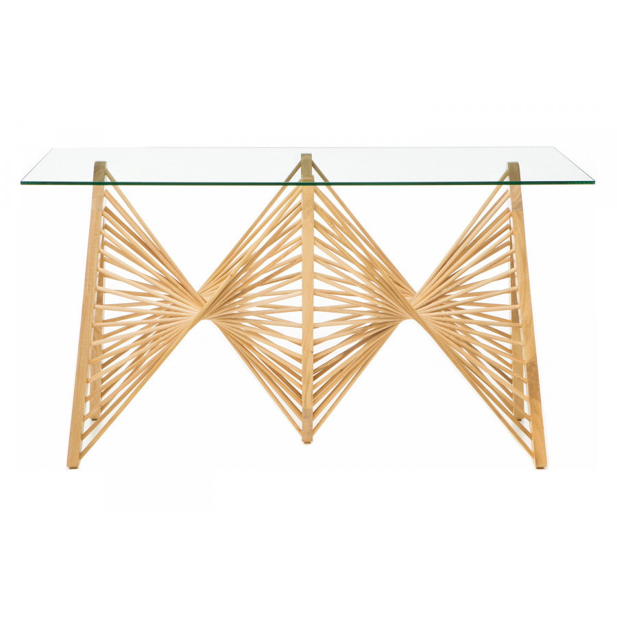 Oggetti Geo Console - Natural, with Glass