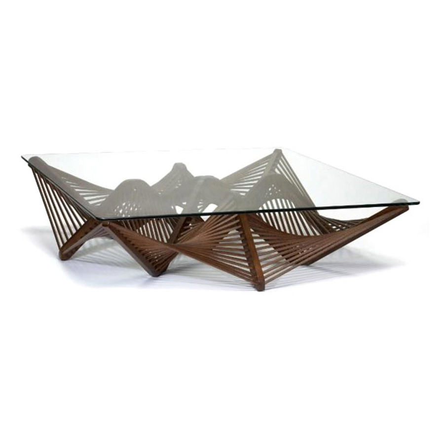 Oggetti Geo Cocktail Table - Medium Brown, only Base
