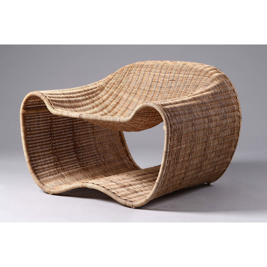Oggetti - Luisa Lounge Chair in Woven wicker
