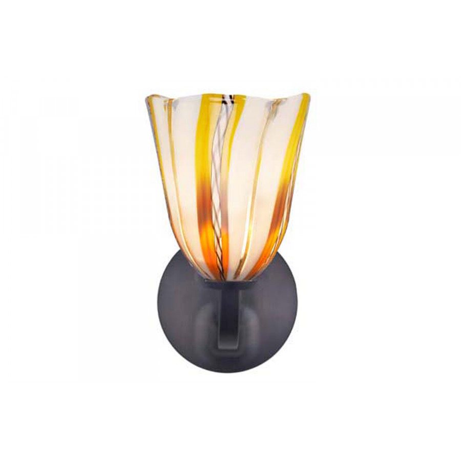Oggetti Fiore Rondo Sconce - White, Dark Bronze