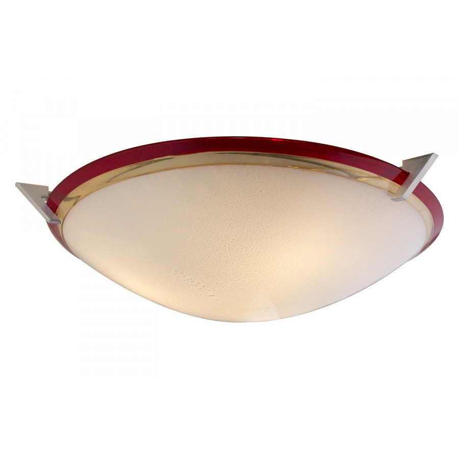 Oggetti Pie In The Sky Ceiling Flush Mount - Amber/Red