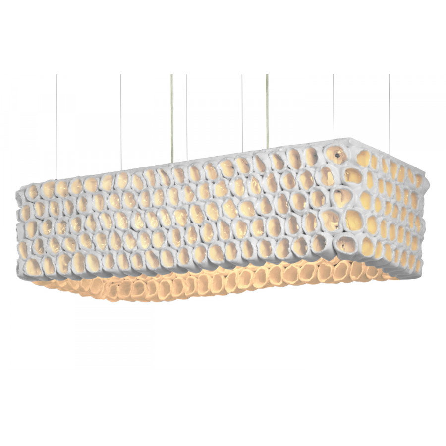 Oggetti Reef Suspension - White, Rectangle, Large