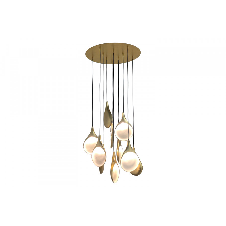 Oggetti Stillabunt 10-Port Chandelier - Gold