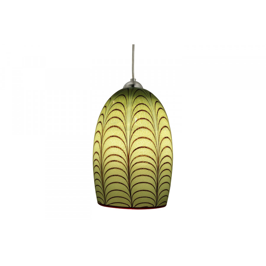 Oggetti Izmir Pendant - Grass, Flat, Satin Nickel