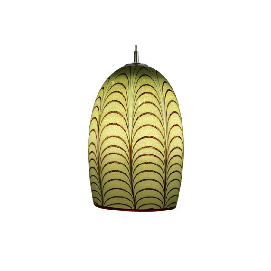 Oggetti Izmir Pendant 12V - Grass, no Canopy, Satin Nickel