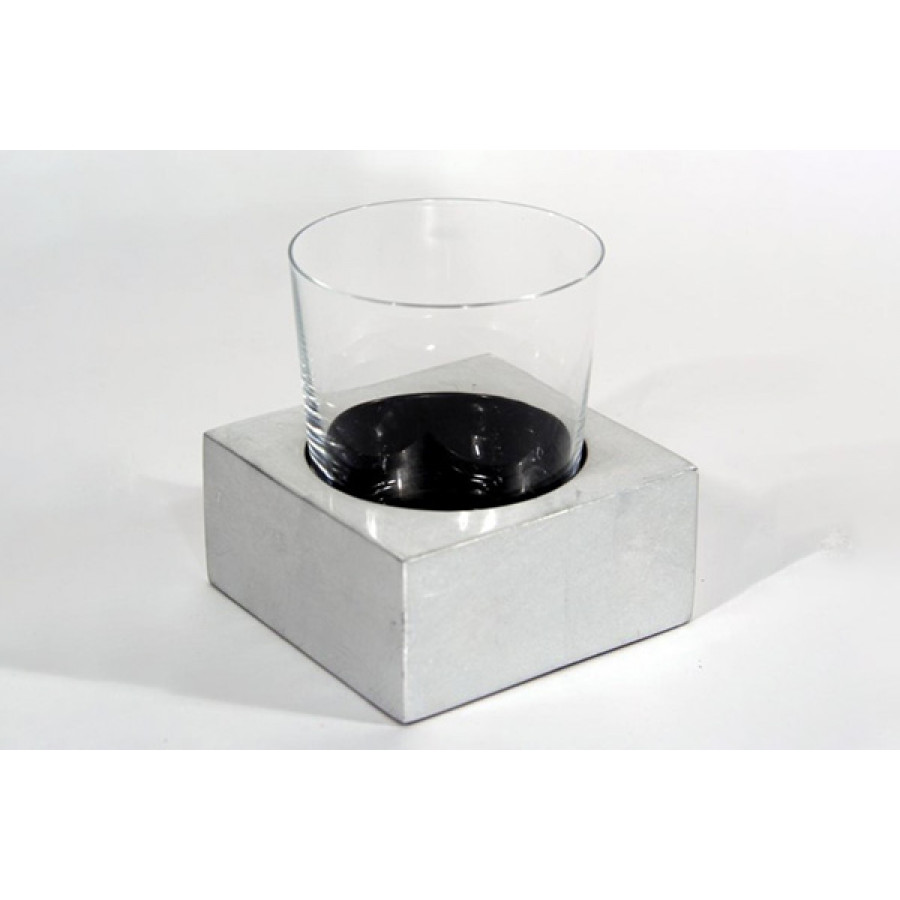Oggetti Silver Bath Glass Holder - Silver