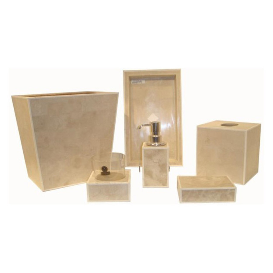 Oggetti Lee Bath Soap Dispenser - Fossil Stone/Chrome