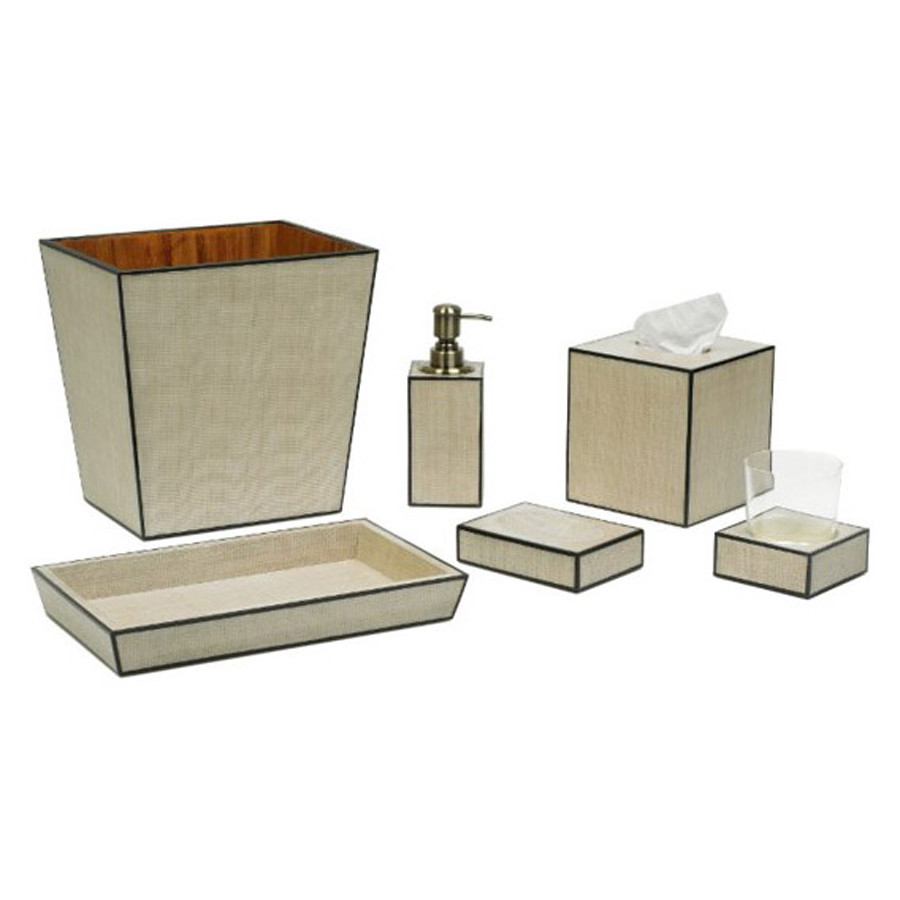 Oggetti Raffles Bath Soap Dish - Beige/Black