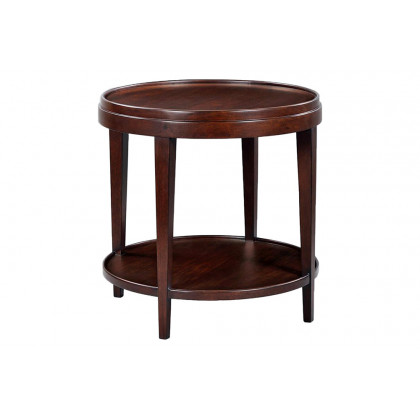Oliver Liz Round Side Table - Chocolate, Large