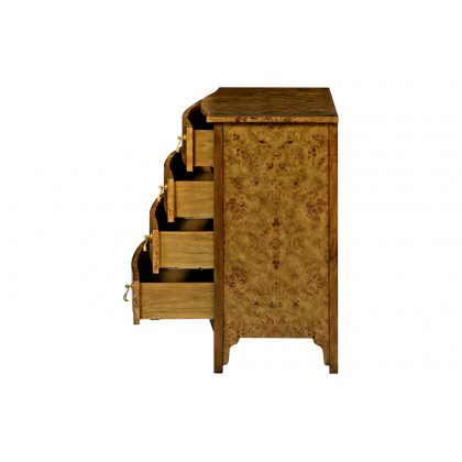 Oliver Beau Chest - Rustic/Mappa Burl Veneer