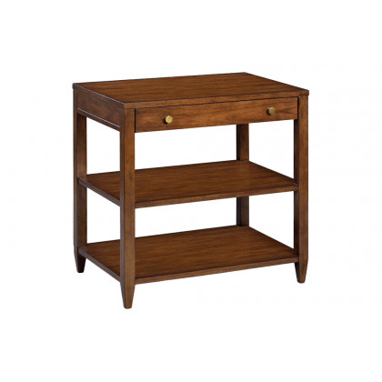 Oliver Wallace Wide Side Table - Rustic