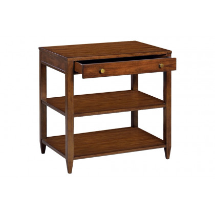 Oliver Wallace Wide Side Table - Rustic