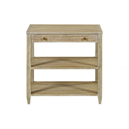 Oliver Wallace Wide Side Table - Weatdered