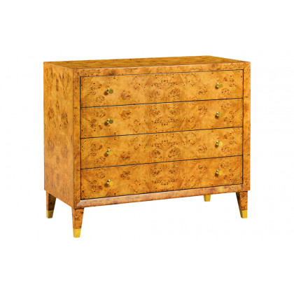 Oliver Beverly Chest - Honey/Mappa Burl Veneer