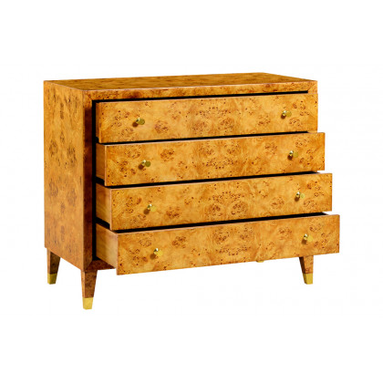 Oliver Beverly Chest - Honey/Mappa Burl Veneer