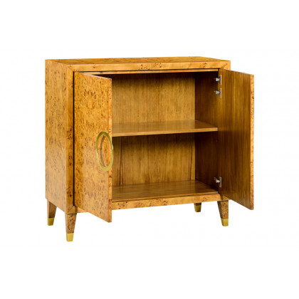 Oliver Bruce Cabinet - Honey/Mappa Burl Veneer