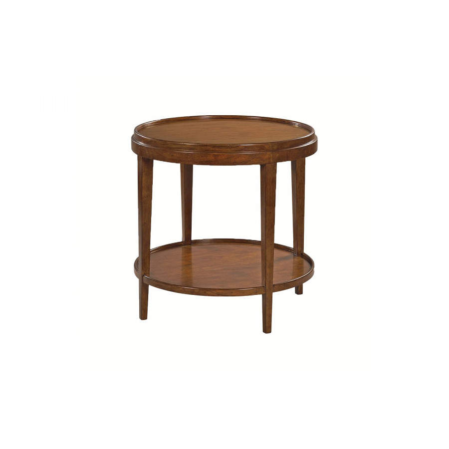 Oliver Liz Round Side Table - Rustic, Small