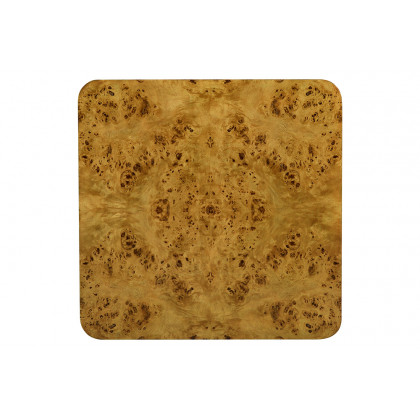 Oliver - Cordova Side Table in Rustic/Mappa Burl Veneer