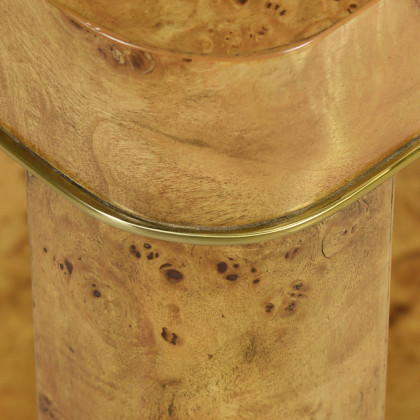 Oliver - Cordova Side Table in Rustic/Mappa Burl Veneer