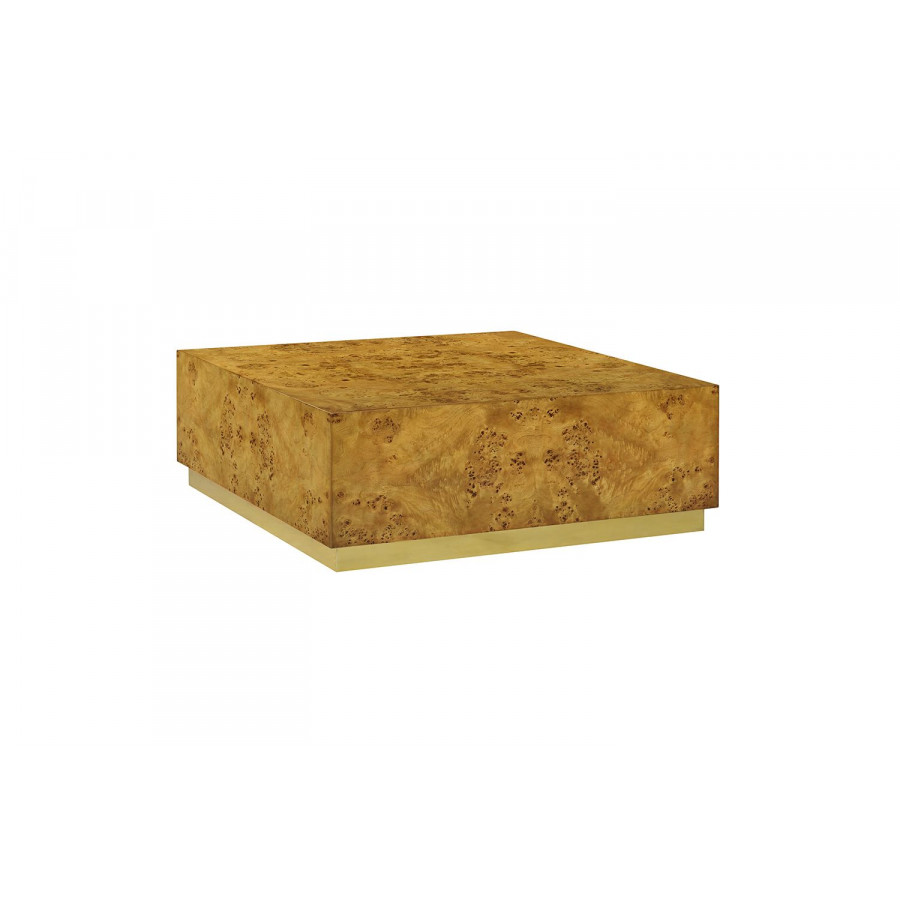 Oliver Anaheim Coffee Table - Rustic/Mappa Burl Veneer