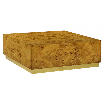 Oliver Anaheim Coffee Table - Rustic/Mappa Burl Veneer