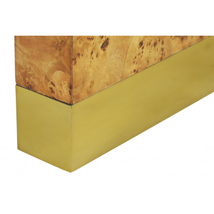Oliver Anaheim Console Table - Rustic/Mappa Burl Veneer