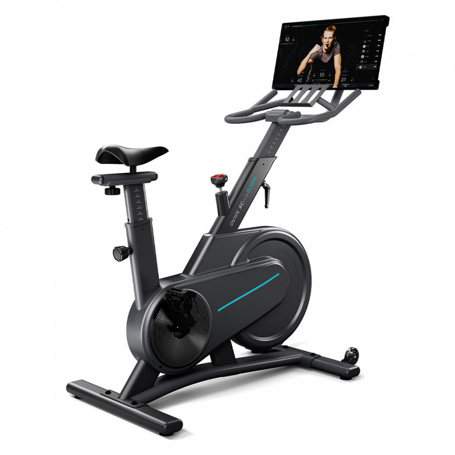 OVICX - Q200X Bike with Immersive HD Touchscreen Display in Dark Gray/Black