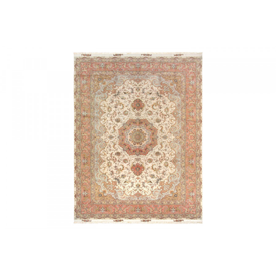 Pasargad - Tabriz Collection Hand-Knotted Silk and Wool Area Rug 98'' x 140'' (022507)