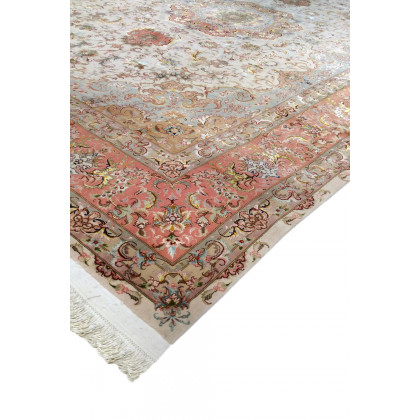 Pasargad - Tabriz Collection Hand-Knotted Silk and Wool Area Rug 98'' x 140'' (022507)