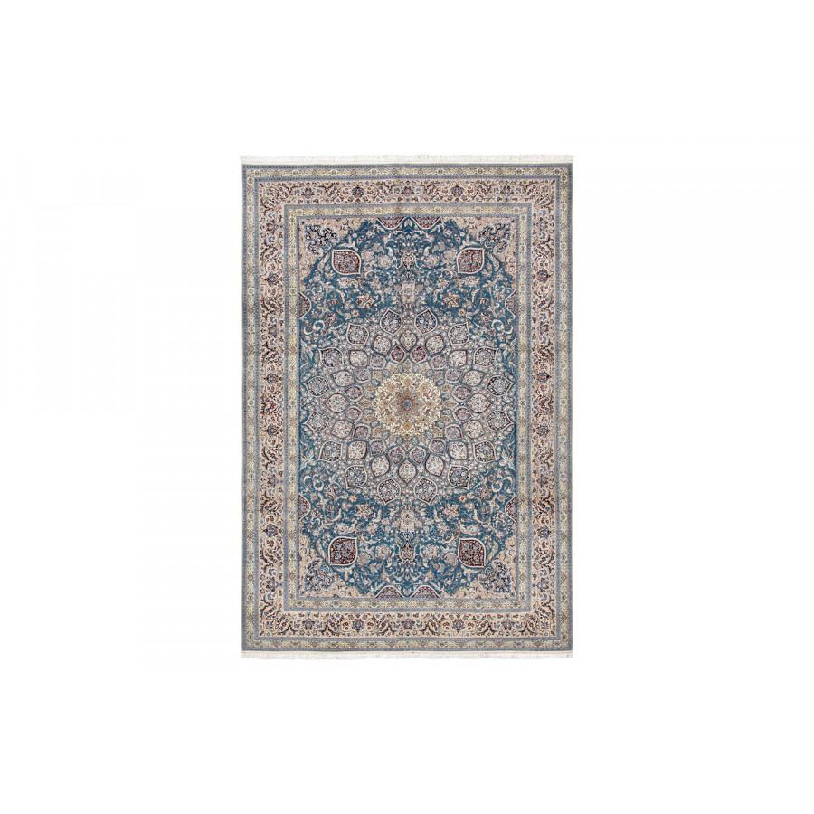 Pasargad - Nain Collection Hand-Knotted Silk and Wool Area Rug 83'' x 127'' (022513)