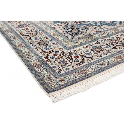 Pasargad - Nain Collection Hand-Knotted Silk and Wool Area Rug 83'' x 127'' (022513)