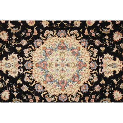 Pasargad - Tabriz Collection Hand-Knotted Silk and Wool Area Rug 78'' x 117'' (023342)