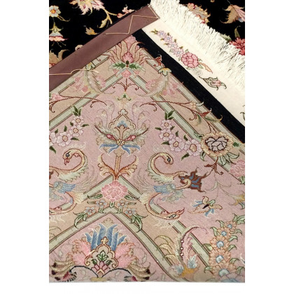 Pasargad - Tabriz Collection Hand-Knotted Silk and Wool Area Rug 78'' x 117'' (023342)