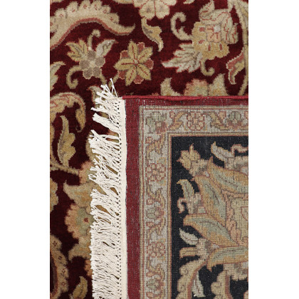 Pasargad - Mogul Art Collection Hand-Knotted Lamb's Wool Area Rug in Red/Black, 123" x 220" (026868)