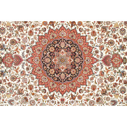 Pasargad - Tabriz Collection Hand-Knotted Silk and Wool Area Rug 119'' x 156'' (027191)