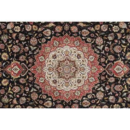 Pasargad - Tabriz Collection Hand-Knotted Silk and Wool Area Rug 118'' x 162'' (027215)