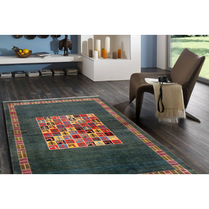 Pasargad - Gabbeh Collection Hand-Knotted Lamb's Wool Area Rug 39'' x 61'' (029410)