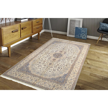 Pasargad - Nain Collection Hand-Knotted Silk and Wool Area Rug 102'' x 144'' (029597)