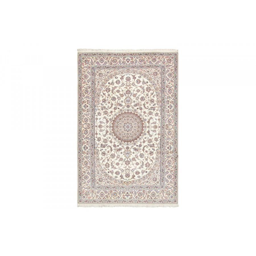 Pasargad - Nain Collection Hand-Knotted Silk and Wool Area Rug 82'' x 123'' (029642)