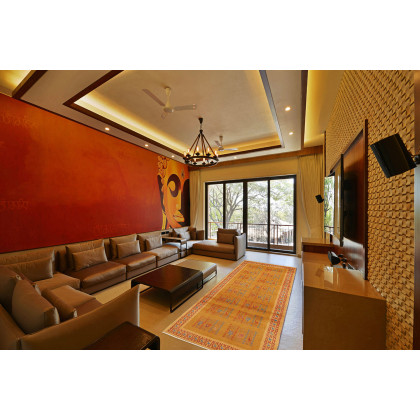 Pasargad - Gabbeh Collection Hand-Knotted Lamb's Wool Area Rug 33'' x 74'' (030184)