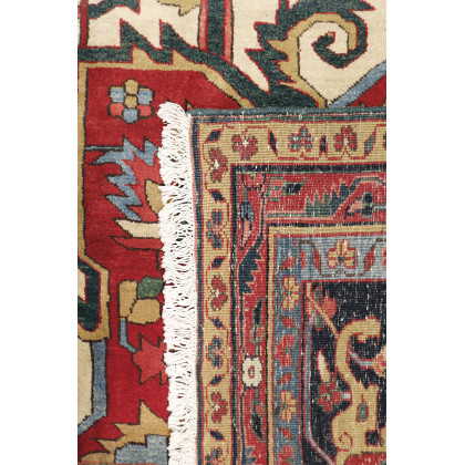 Pasargad - Azerbaijan Collection Hand-Knotted Lamb's Wool Area Rug in Red/Navy, 149" x 220" (032023)