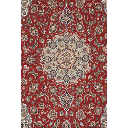 Pasargad - Isfahan Collection Hand-Knotted Silk and Wool Area Rug 60'' x 92'' (032033)