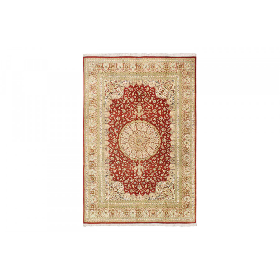 Pasargad - Qum Collection Hand-Knotted Pure Silk Area Rug 94'' x 139'' (032042)