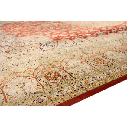 Pasargad - Qum Collection Hand-Knotted Pure Silk Area Rug 94'' x 139'' (032042)