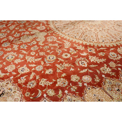 Pasargad - Qum Collection Hand-Knotted Pure Silk Area Rug 94'' x 139'' (032042)